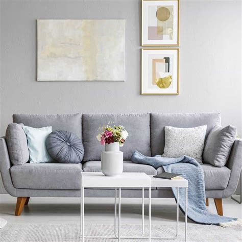 Living Room Decor With Grey Sofa 34 Gray Couch Living Room Ideas [inc ...