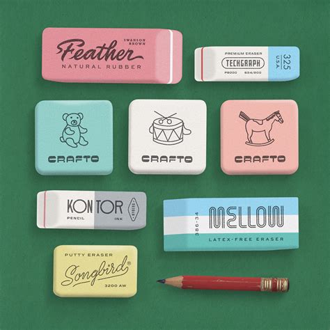 Eraser collection on Behance