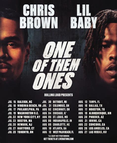 Chris Brown & Lil Baby: One of Them Ones Tour in Noblesville at