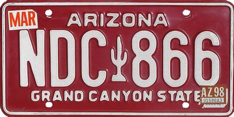 Should the maroon AZ license plate come back? (move, manufactured ...