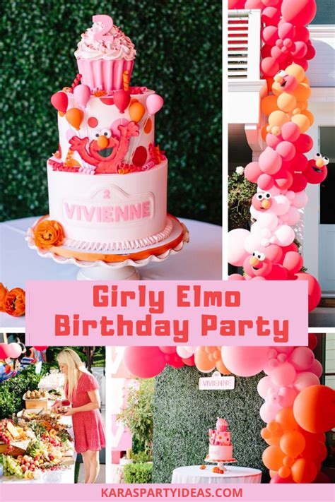 Kara's Party Ideas Girly Elmo Birthday Party | Kara's Party Ideas