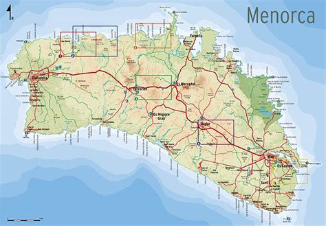 Map of Menorca | Discovering Menorca