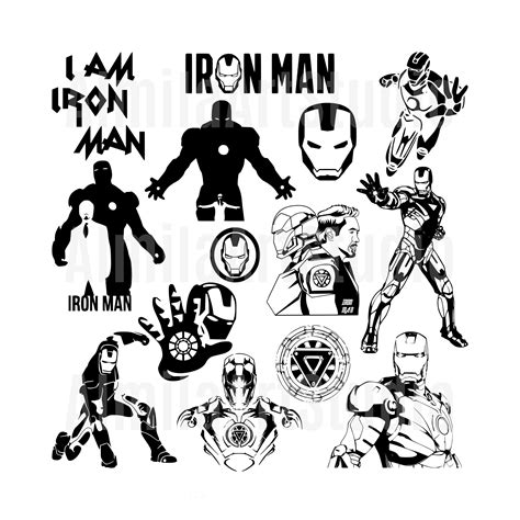 Iron Man SVG Bundle Tony Stark Avengers Team Member Svg - Etsy