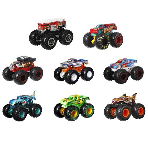 Hot Wheels Monster Trucks Live 8-Pack, Toy Trucks, Gift for Kids 3 ...