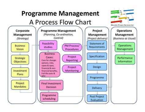 Program management, Flow chart, Process flow