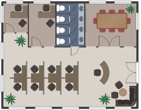 Modern Office Layout Floor Plan - Image to u