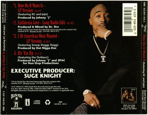 Promo, Import, Retail CD Singles & Albums: 2Pac - How Do U Want It ...