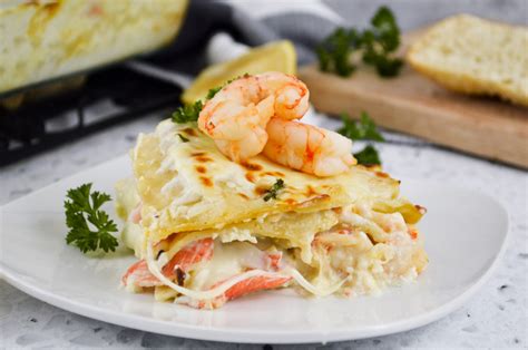 Simple Seafood Lasagna - Stef's Eats and Sweets