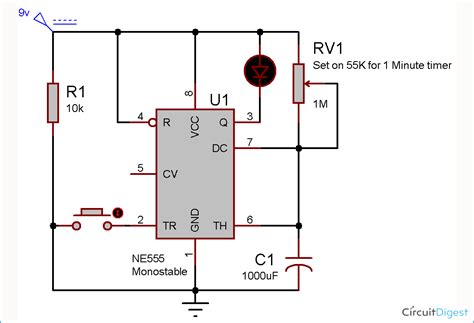 30 Second Timer Circuit Diagram