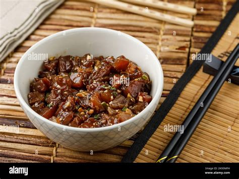 Hawaiian poke bowl Stock Photo - Alamy