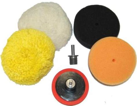 3" Buffing Pad Kit, 4 Buff Polishing Pads, Polisher Backing Plate ...