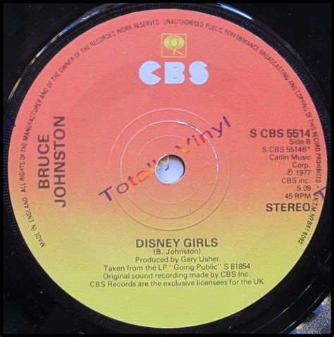 Totally Vinyl Records || Johnston, Bruce - Pipeline (6.30) / Disney ...