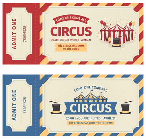 Carnival Ticket Templates - 10 Free PDF Printables | Printablee