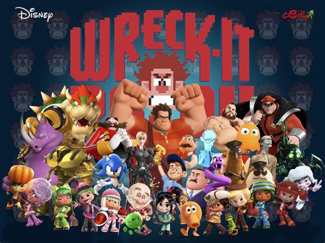 Wreck-It Ralph HD Wallpaper: Iconic Characters Unite! by Cepillo16