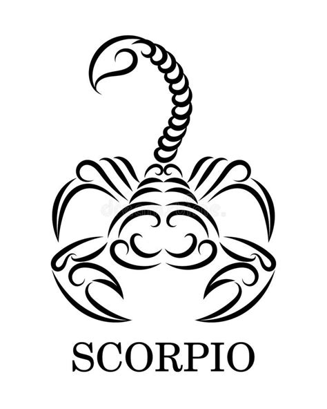 Scorpio Zodiac Line Art Vector Eps 10 Stock Vector - Illustration of ...