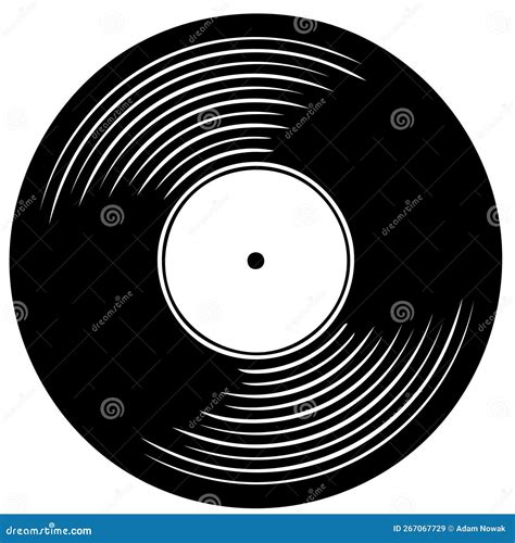 LP Vinyl Record Album Drawing, Illustration for Print Stock ...