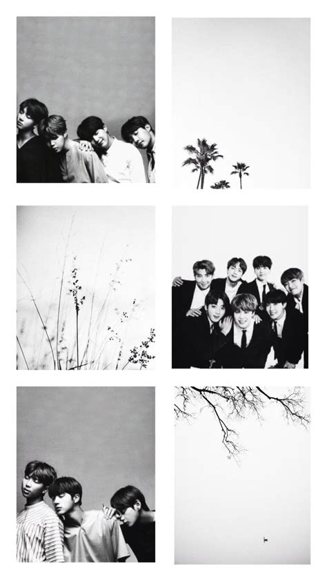 Bts Black and White | Bts black and white, Bts aesthetic wallpaper for ...