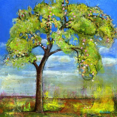 Spring Tree Art Painting by Blenda Studio