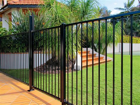 Aluminium Pool Fencing Post - Black