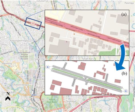 Map of the study location in Bogor, Indonesia [14]; (a) shows the zoom ...