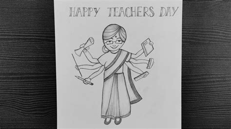 Happy Teacher's Day Drawing Ideas