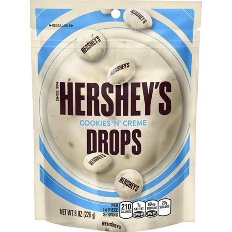 Hershey's, Cookies 'N' Creme Drops Candy, 8 Oz. - Walmart.com - Walmart.com