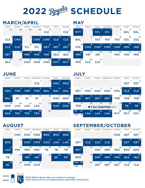 Royals Baseball Schedule 2024 - Lucky Roberta