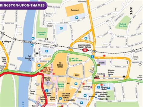 KINGSTON UPON THAMES -2D MAP - Oxford Cartographers