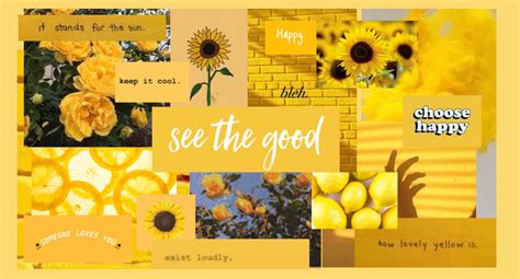 Yellow Aesthetic Laptop/desktop Wallpaper - Etsy