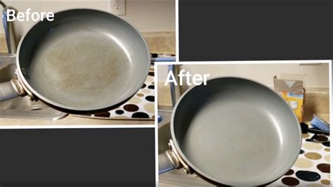 How to clean non-stick pan - YouTube