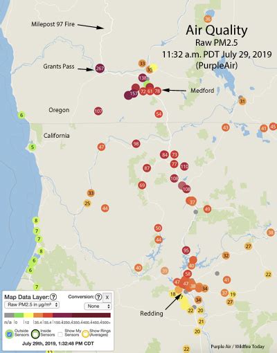 Air Quality Index Map Oregon