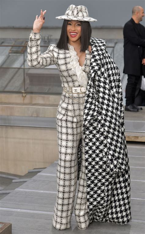 Power Patterns from Cardi B's Fabulous Paris Fashion Week Looks | E! News