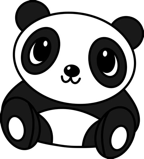 Free Panda Cartoon Black And White, Download Free Panda Cartoon Black ...