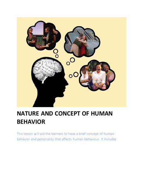 Nature and Concept of Human Behavior | PDF | Developmental Psychology ...