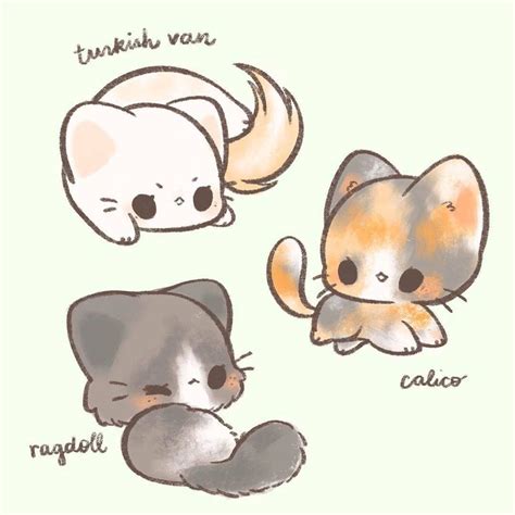 Cute Kawaii Cat Cute Kawaii Easy Anime Drawings - Goimages Egg