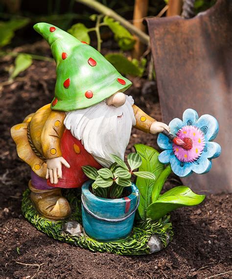 Evergreen Gardener Gnome Statue | Gnomes, Gnome statues, Gnome garden