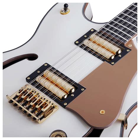 Schecter Wayne Hussey Corsair-12 Electric Guitar, Ivory at Gear4music