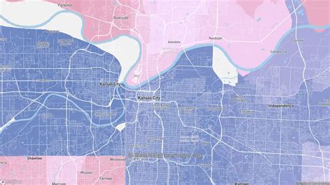 Kansas City, MO Political Map – Democrat & Republican Areas in Kansas ...