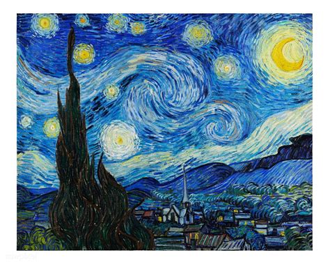 The Starry Night (1889) original artwork by Vincent van Gogh. Original ...