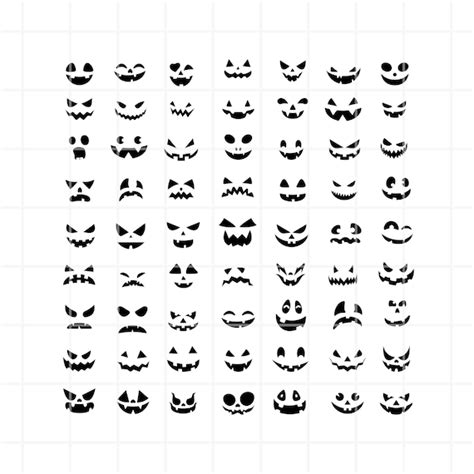 Pumpkin Faces Clip Art