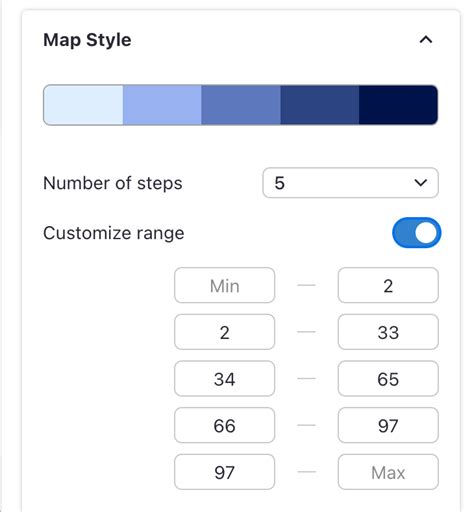 Customizing choropleth map steps and colors – Venngage Knowledge Base