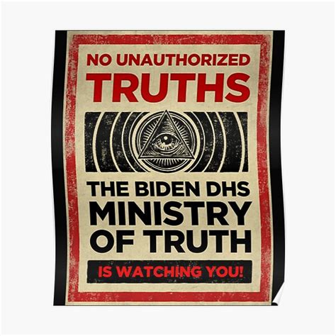 "Ministry of Truth " Poster for Sale by ChloeArtCr11 | Redbubble