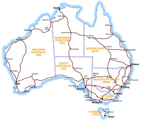 Australia Road Maps & National Highways