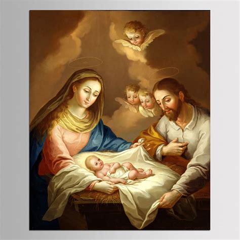 Luxury IartsFamous Print Painting The Holy Family of Jesus Wall Art for ...