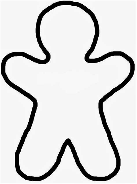 Gingerbread Man Outline | Free download on ClipArtMag