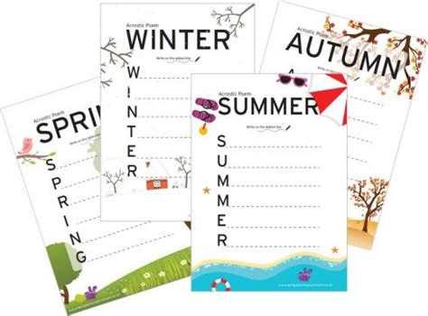 Acrostic Poem Templates for Children - Free Printable Teaching ...