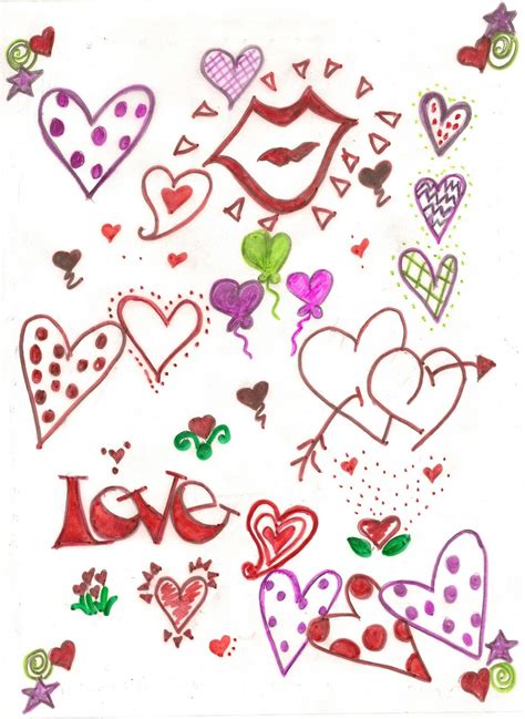 A Little Piece of Me...: Heart Doodles