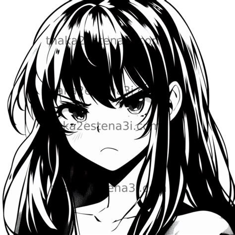 THAKA2 ESTENA3I | Anime Svg, Angry anime girl svg, Cartoon girl Svg ...