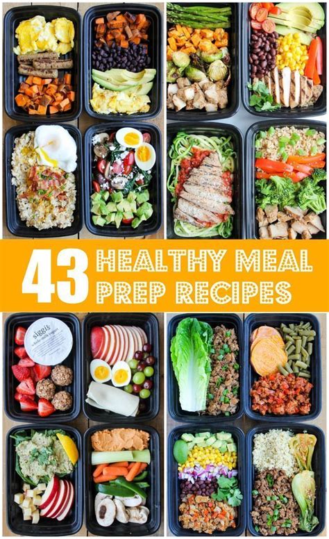 These healthy meal prep recipes for breakfast, lunch, dinner and snacks ...