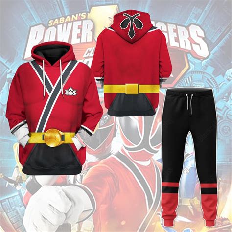 Power Rangers Samurai Red 3D Custom Cosplay Costume Super - Etsy